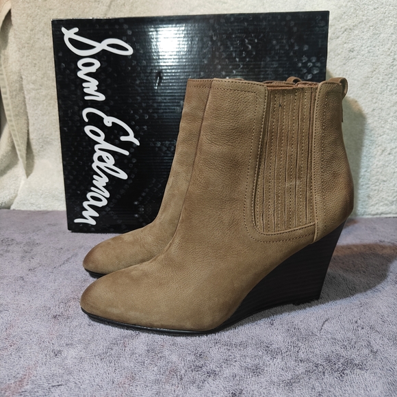 Sam Edelman Brown Ankle Booties - Picture 1 of 9